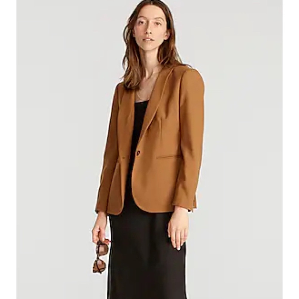 J Crew Parke Blazer in Wool Flannel, EUC